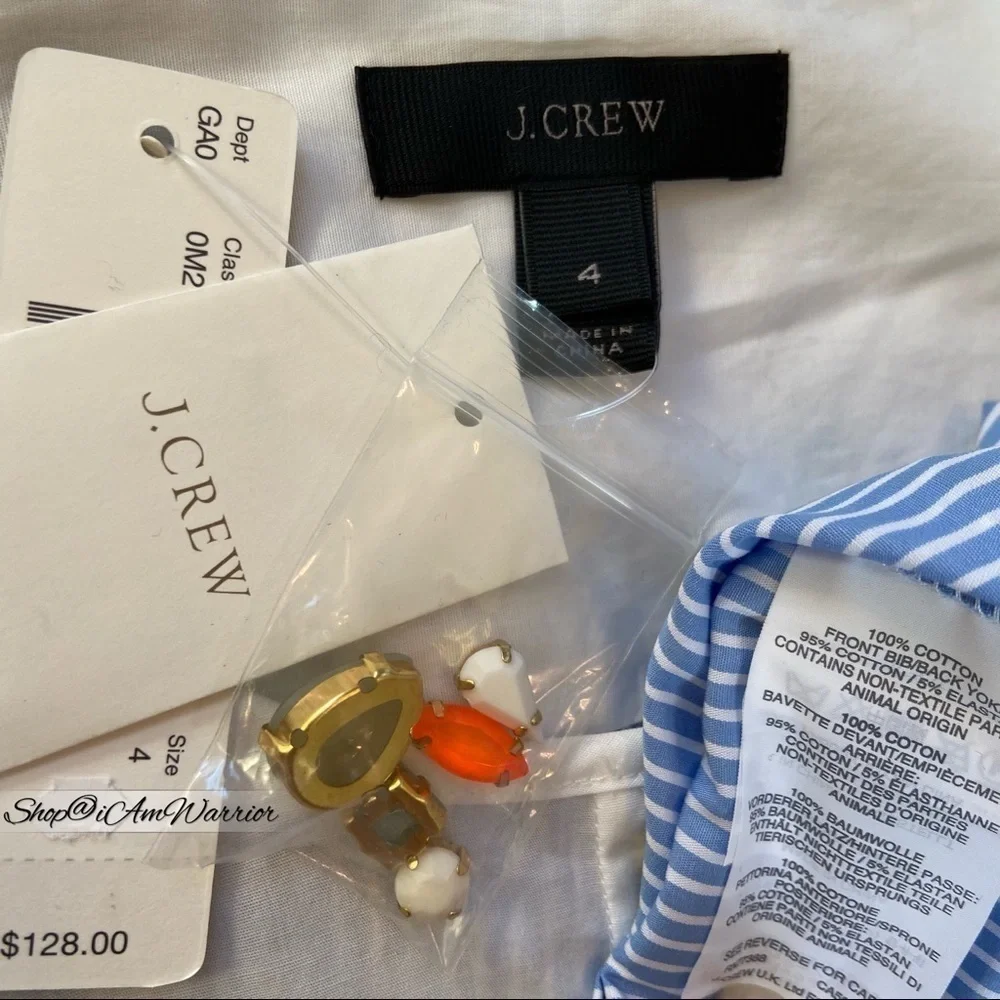 J.Crew NWT jeweled bib sleeveless top *shop@iamwarrior